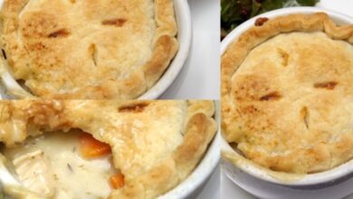 طريقة عمل فطيرة الدجاج في المج بالخطوات مصورة