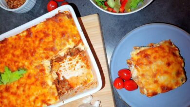 طريقة عمل لازانيا الدجاج بوصفة سهلة