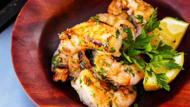 طريقة عمل الجمبري المشوي