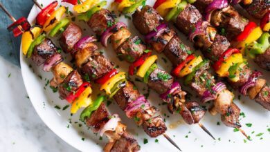 كباب لحم بالزنجبيل