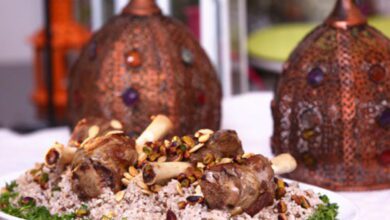 طريقة عمل الارز بموز الغنم