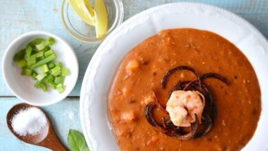 طريقة عمل كشك بالجمبري وشوربة الشعرية بالمشروم