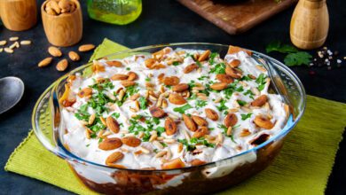 طريقة عمل فتة المكدوس دايت والطعم روعة