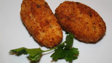 اصابع البطاطس باللحم